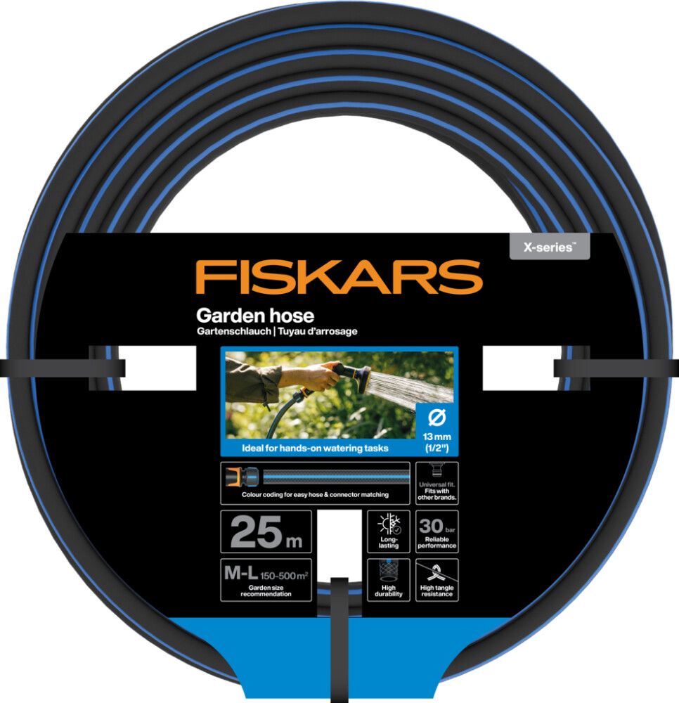 Garðslanga Fiskars X 13mm 1/2" 25m