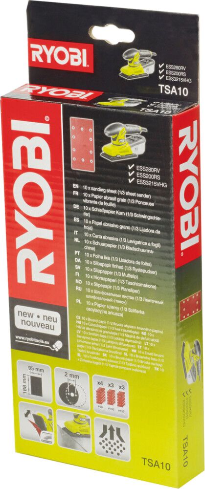 Sandpappír Rétthyrndur Ryobi TSA10