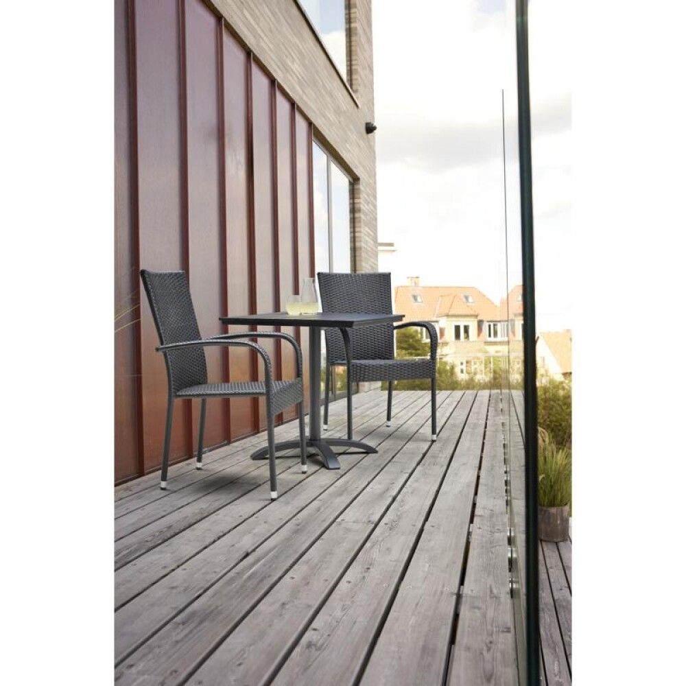 Kaffisett garðborð 70x70cm og 2 stólar Anna