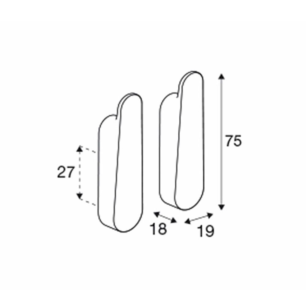 Handklæðakrókur Style Pressalit burstað stál 2stk