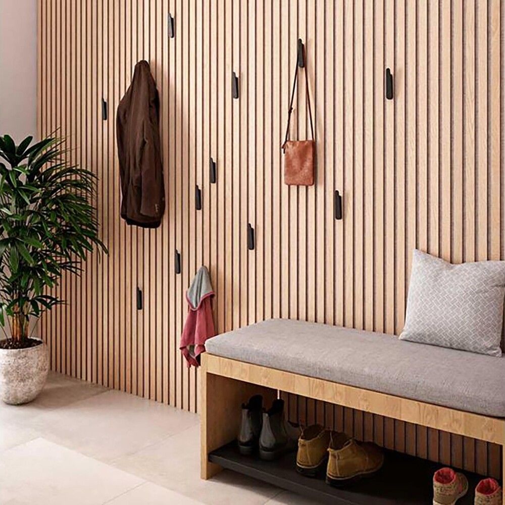 Snagi einfaldur Pressalit Style matt svartur 2stk