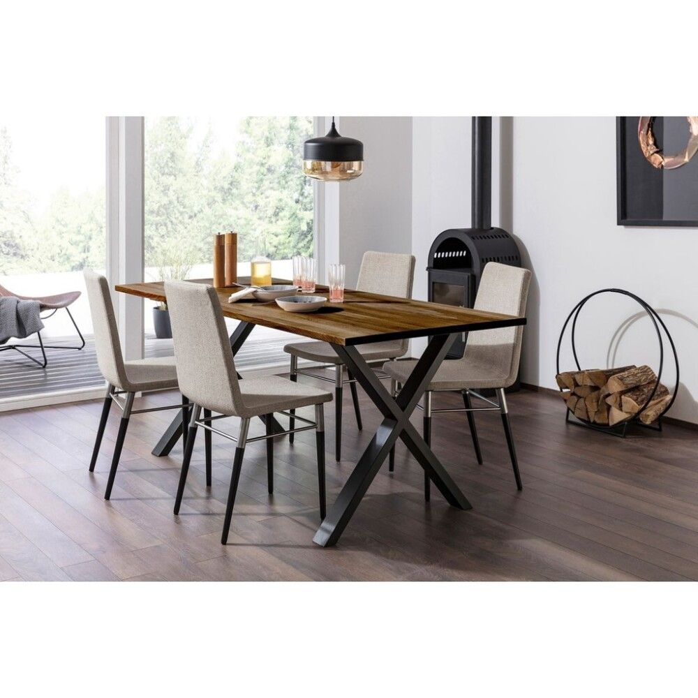 Borðplata 800x2000x27 mm Black Edition hnota