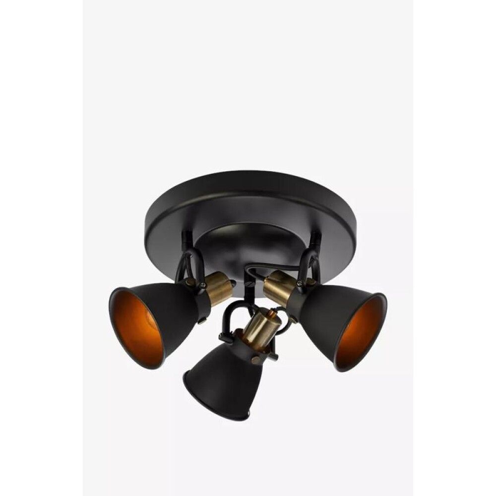 Loftljós 3xE14 Alton Ø31 cm Markslöjd svart/messing