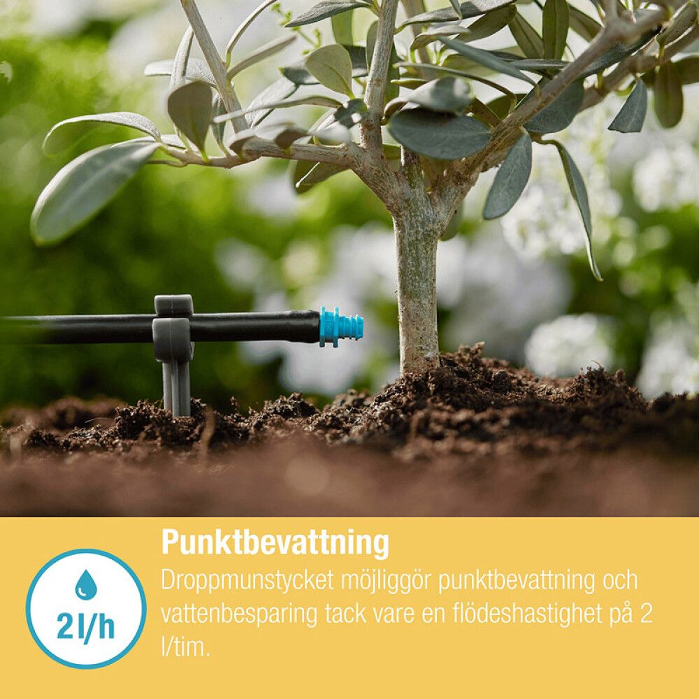 Micro-Drip dropari 25stk 2L/klst 4.6mm 3/16" Gardena