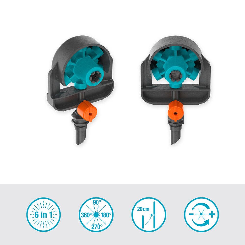 Micro-Drip úðari 6in1 2stk 13mm 1/2" Gardena