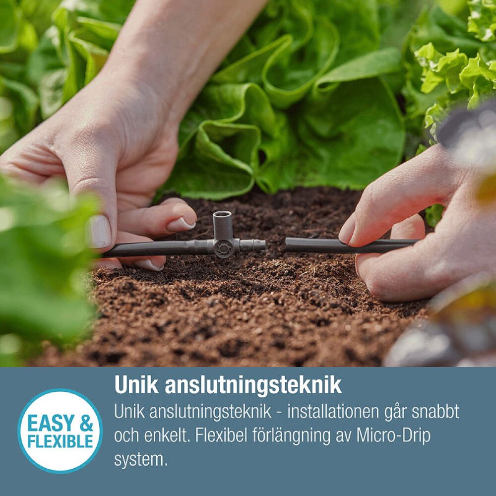 Micro-Drip T-stykki fyrir úðara 5stk 4.6mm 3/16" Gardena