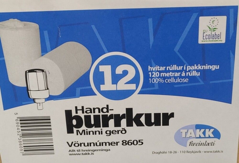 Handþurrkur M lítil 12x120m