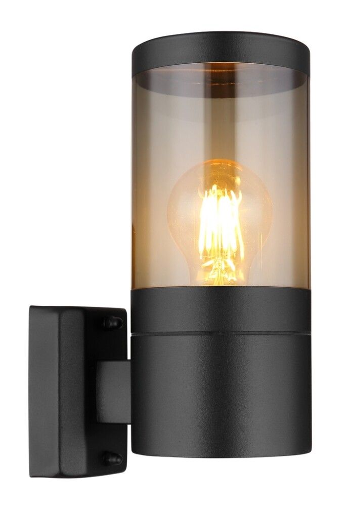 Útiveggljós E27 Globo Xeloo IP44 Ø10x38cm ryðfrítt stál