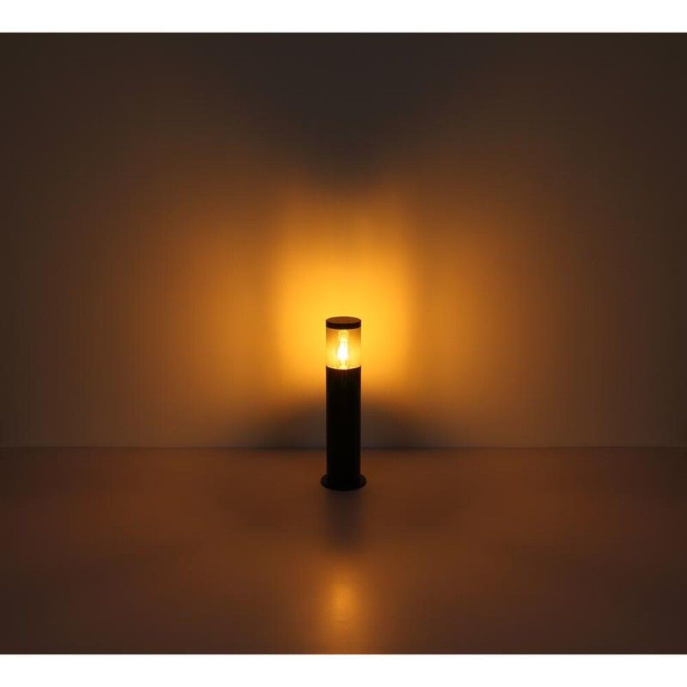 Útiveggljós E27 Globo Xeloo IP44 Ø10x38cm ryðfrítt stál