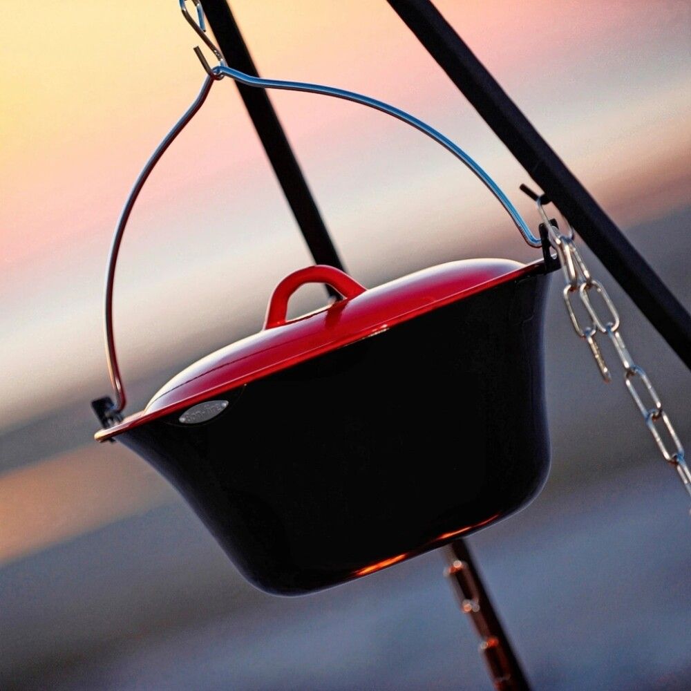 Pottur með loki fyrir eldstæði 8L Bon-fire