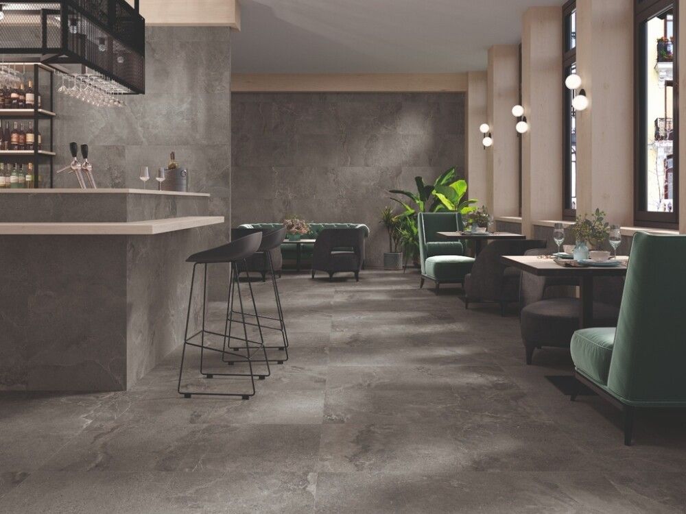 Gólf- & Vegg flísar Dome Anthracite 60x60cm 1,08m²