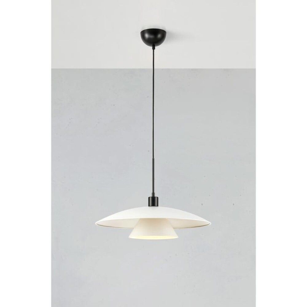 Hangandi ljós E27 Millinge Ø50 cm hvítt