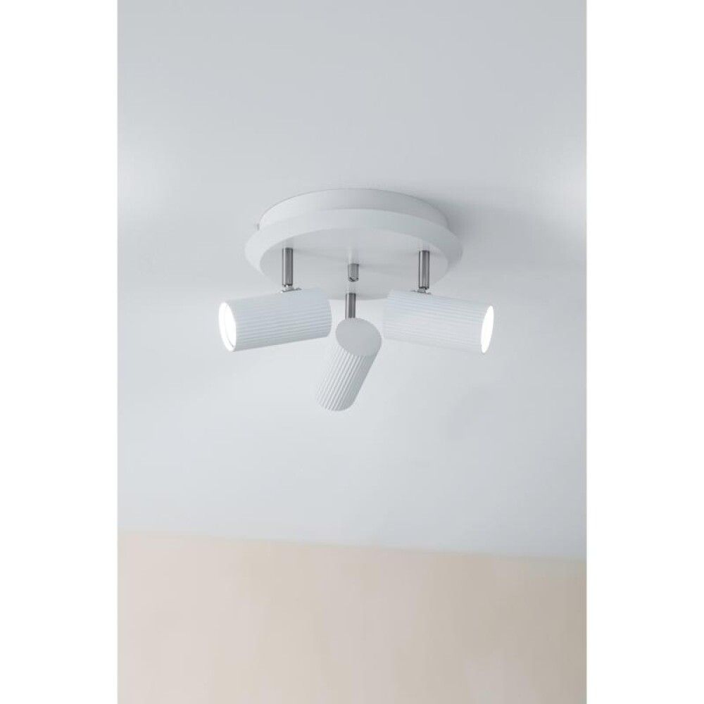 Kastarar 3xGU10 Costilla 27 cm hvítt