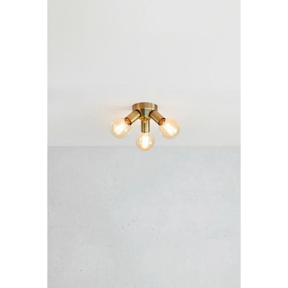 Loftljós 3xE27 Mazzo messing