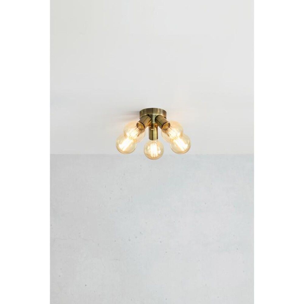 Loftljós 5xE27 Mazzo messing