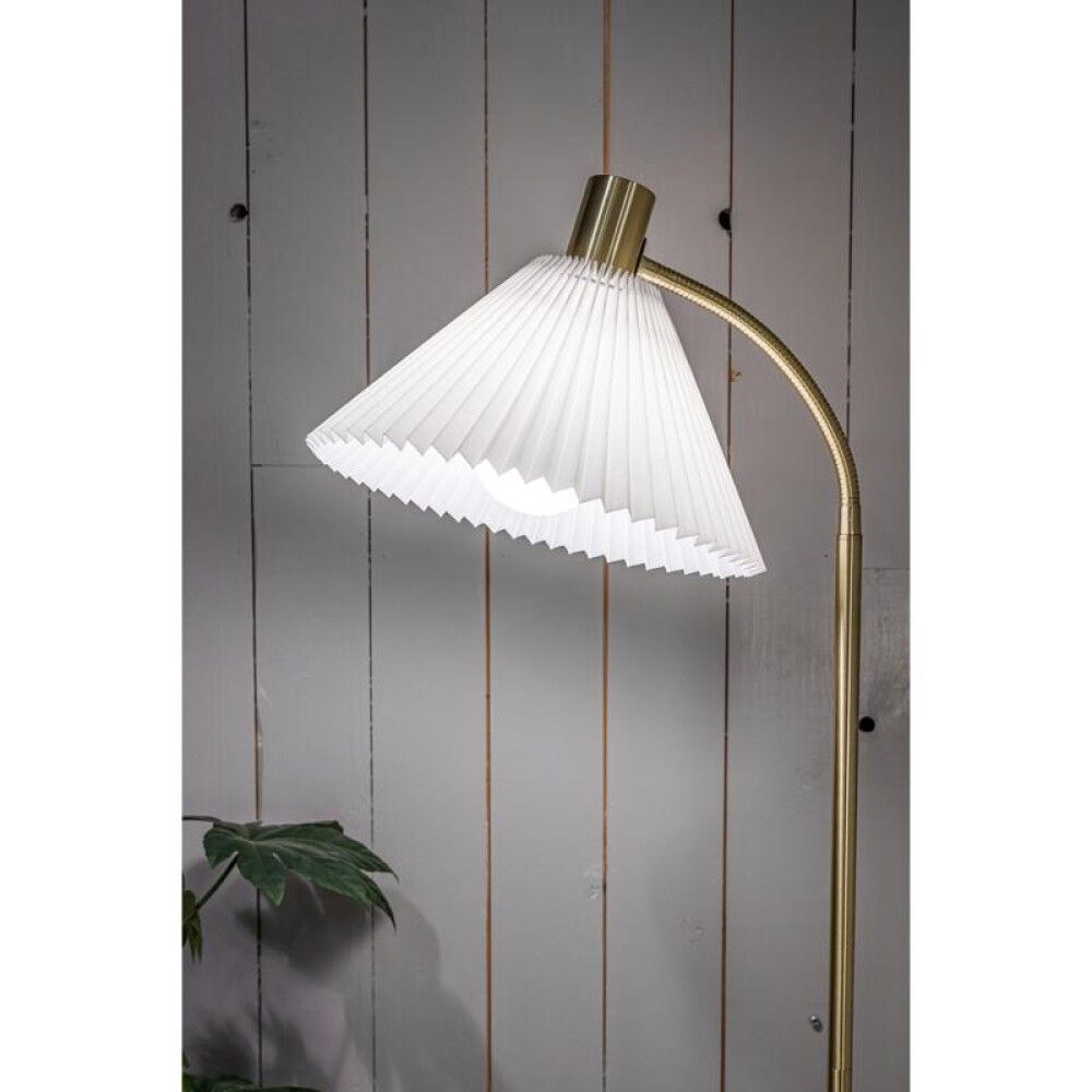 Gólflampi E27 Mira 145 cm gylltur