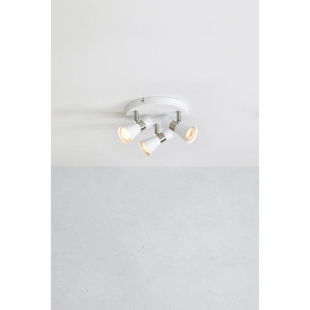 Kastarar 3xGU10 Folie 20,5 cm hvítt