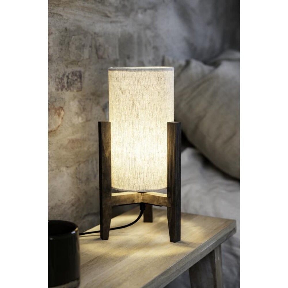 Borðlampi E27 Markslöjd Euca Ø34cm brúnn/beige