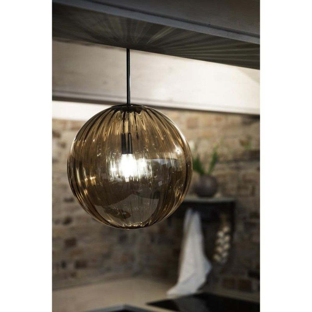 Hangandi ljós E27 Markslöjd Fengari 35cm amber messing