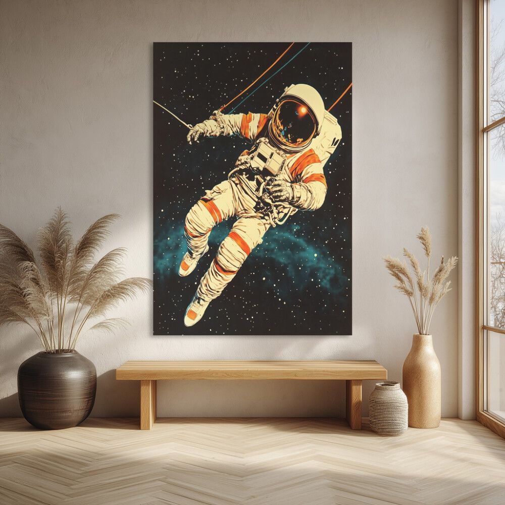 Hljóðvistarmynd geimfari 1 1220x1800x20 mm InEx