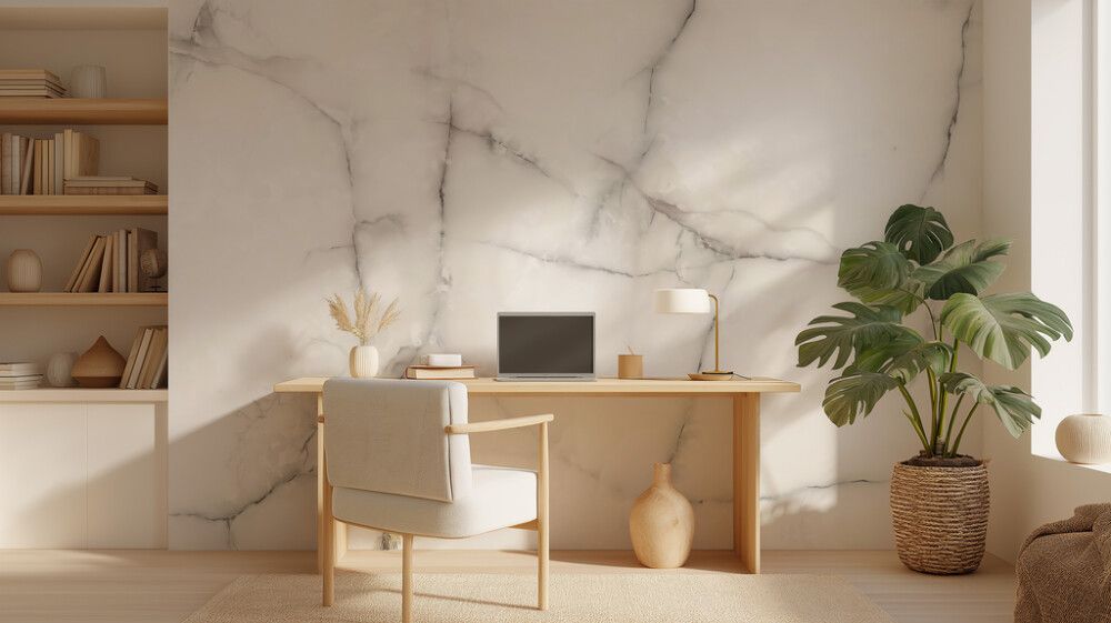 Hljóðvistarmynd marmari ljós 3600x2420x20 mm InEx