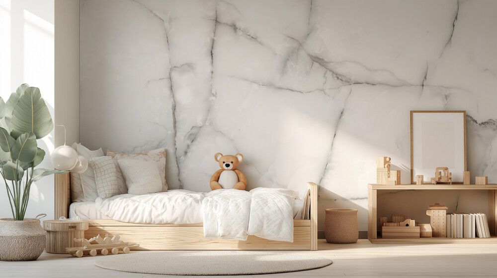 Hljóðvistarmynd marmari ljós 3600x2420x20 mm InEx