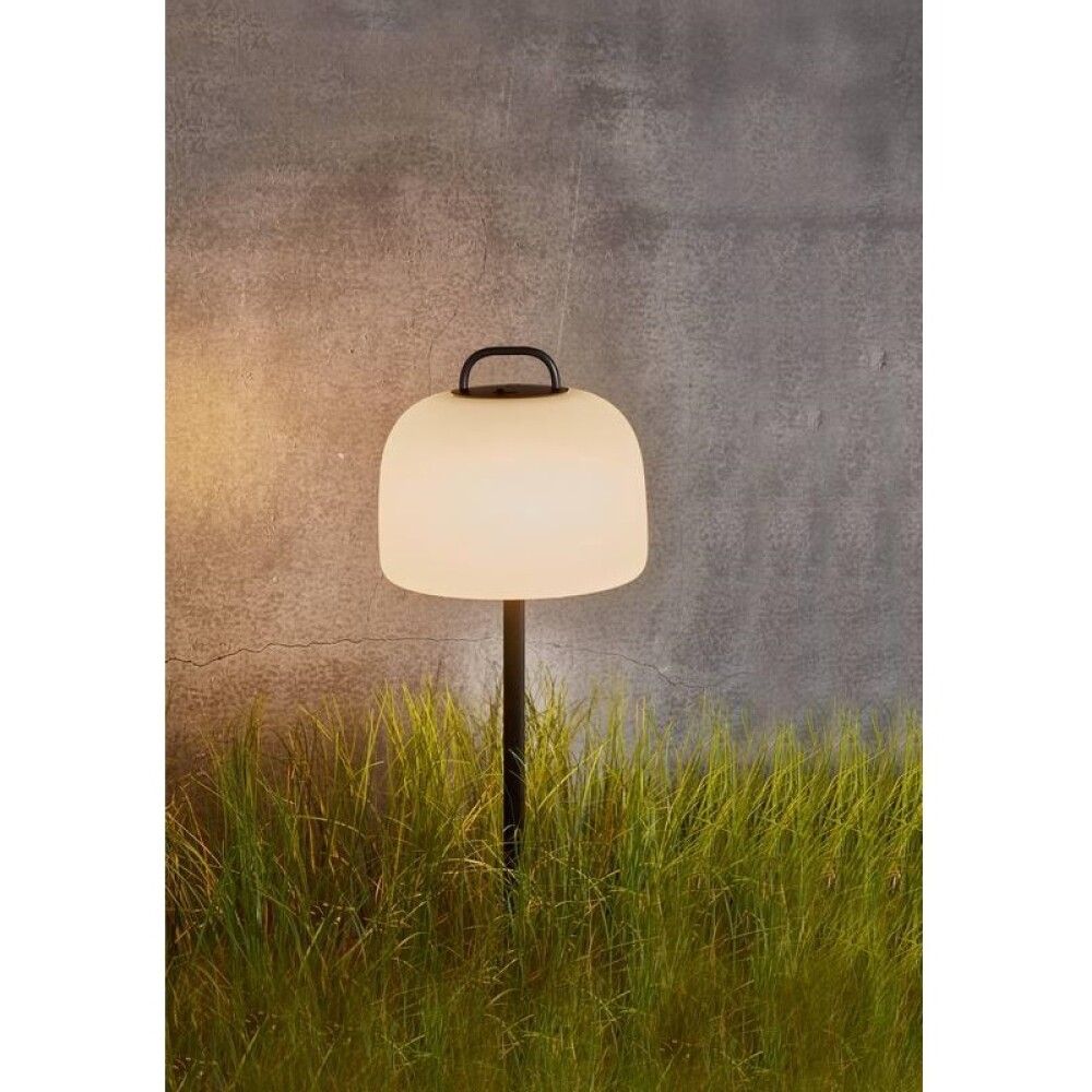 Garðljós með spjóti Kettle svart 52 cm