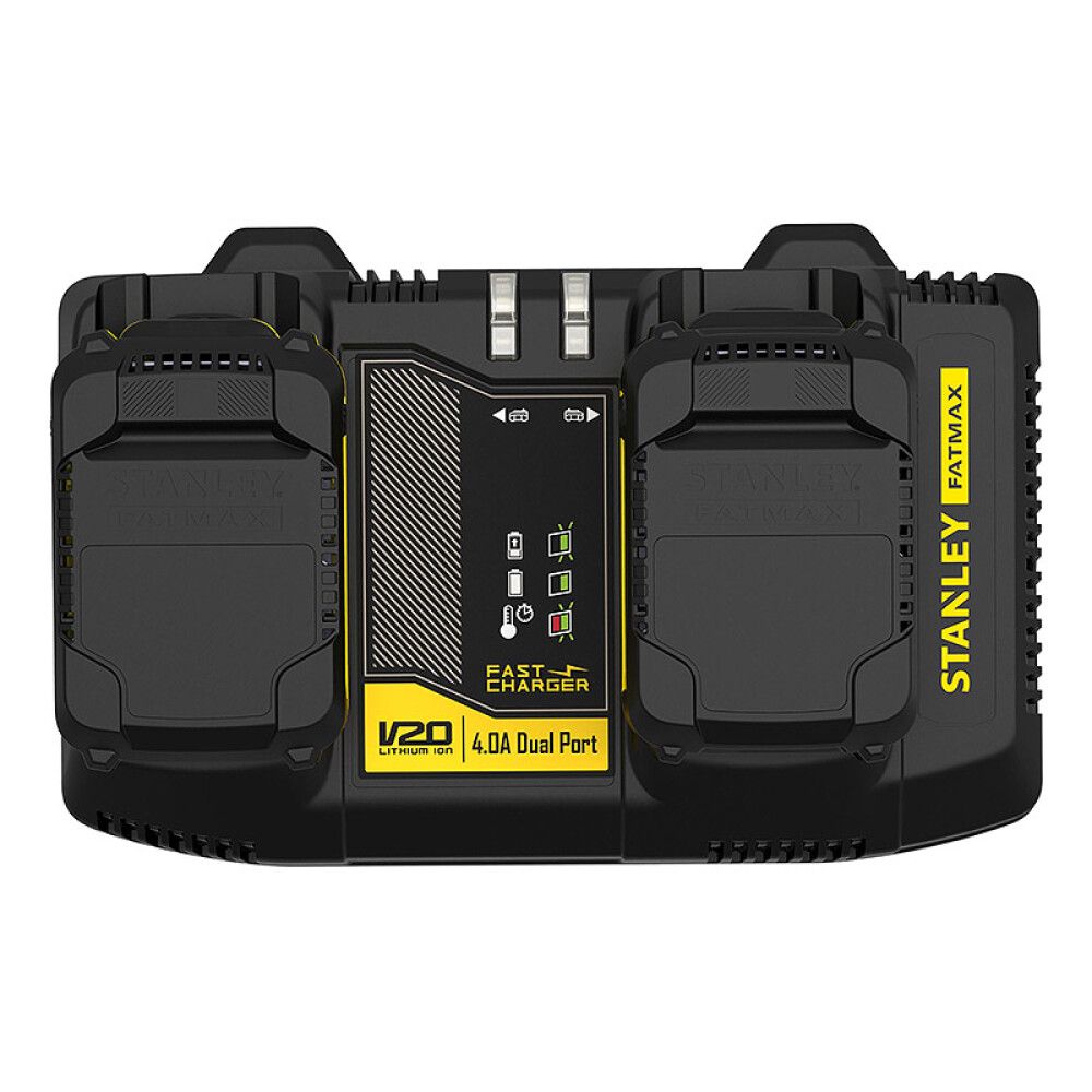 Hleðslutæki tvöfalt 18V 4A Stanley FatMax V20