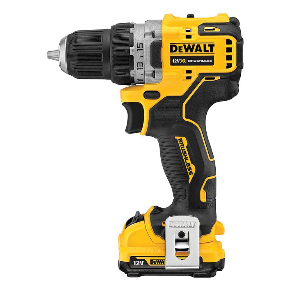 Borvél 12V XR m/2x2,0Ah rafhlöðum og hleðslutæki DeWALT