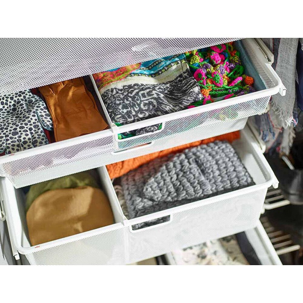 Skilrúm fyrir körfu 180 mm Elfa Lumi hvítt