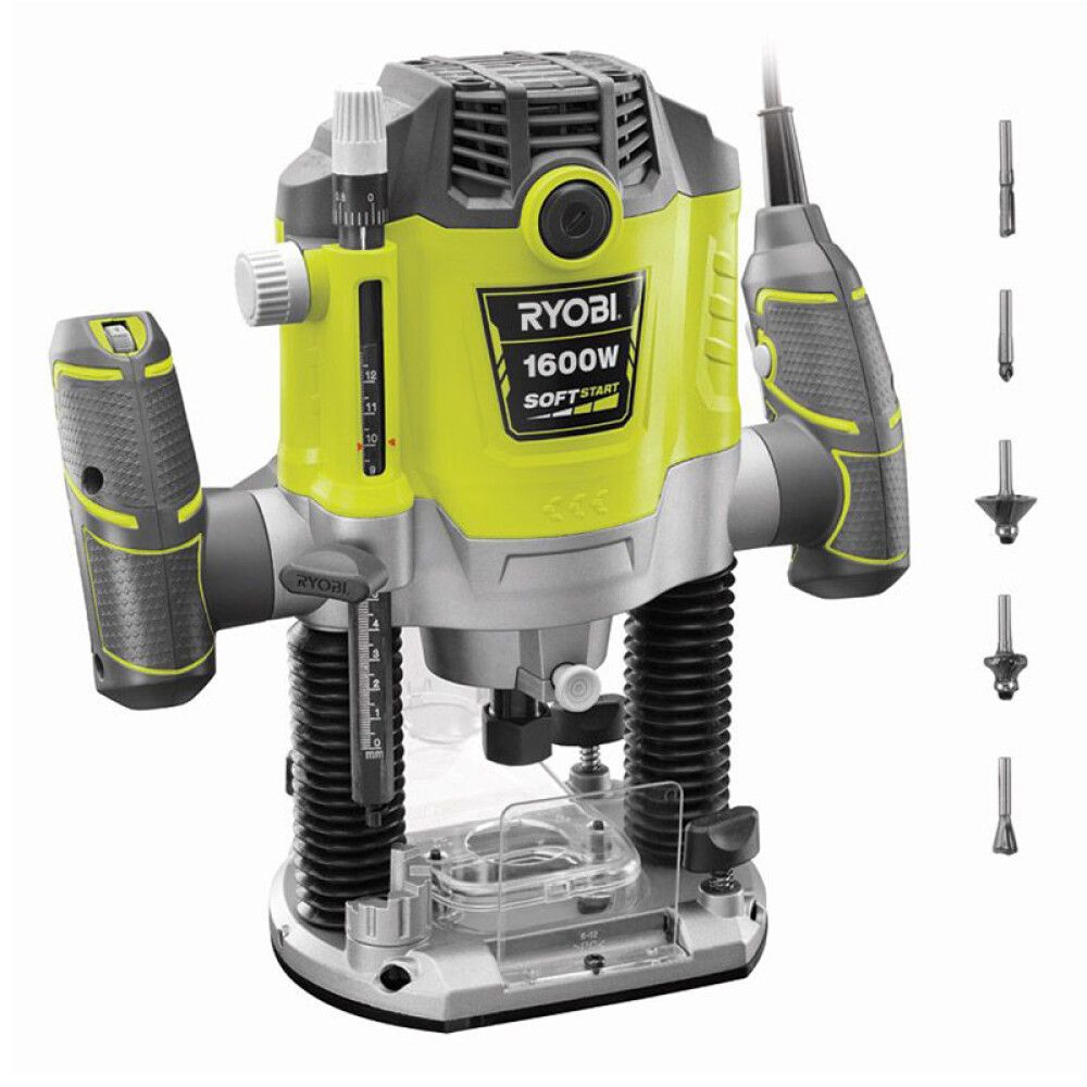 Fræsari 1600W 6,8,12mm Ryobi RRT1600-K