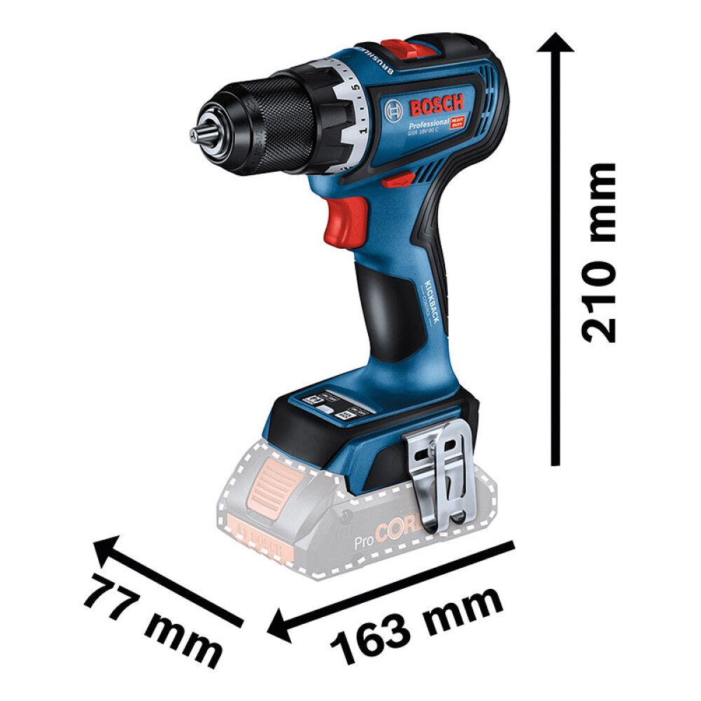 Borvél 18V Bosch Professional GSR 18V-9 C