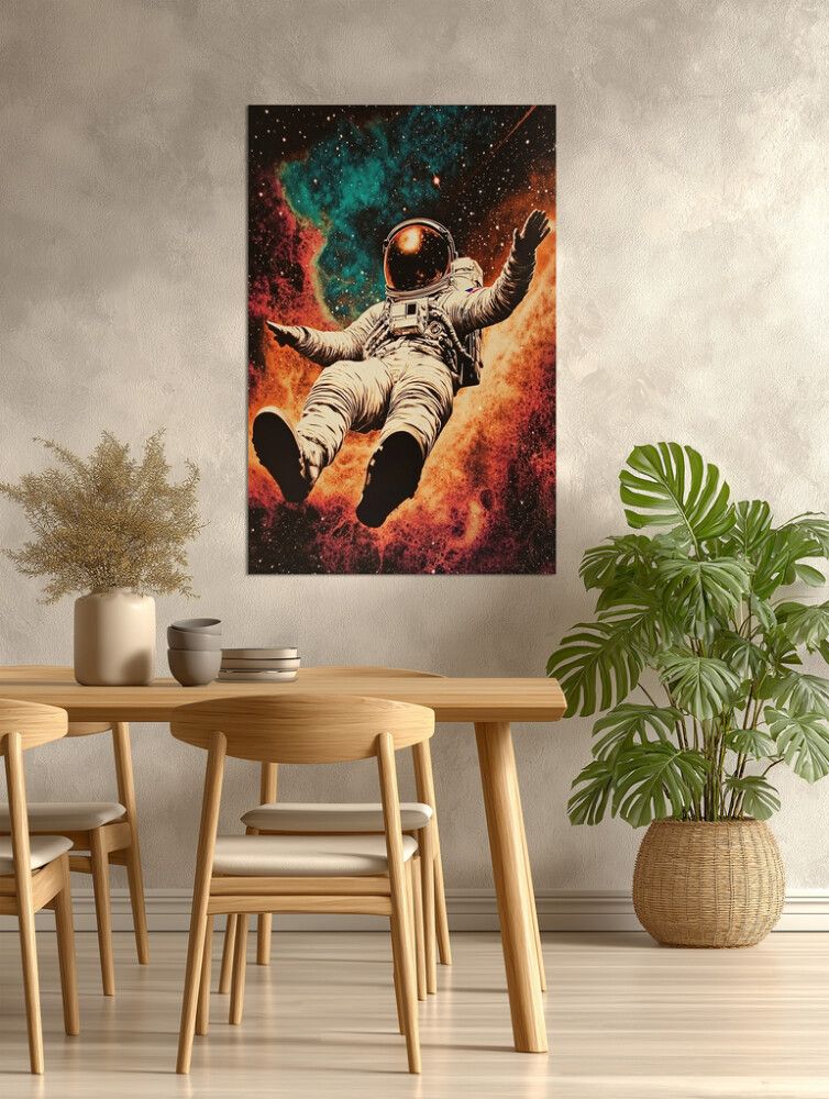 Hljóðvistarmynd geimfari 2 800x1220x20 mm InEx