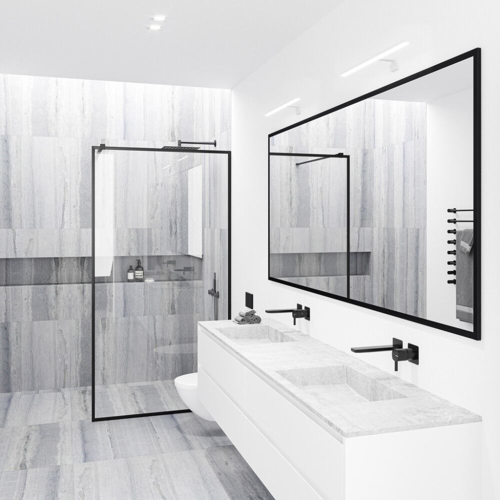 Speglaljós LED 50cm Marlee svart