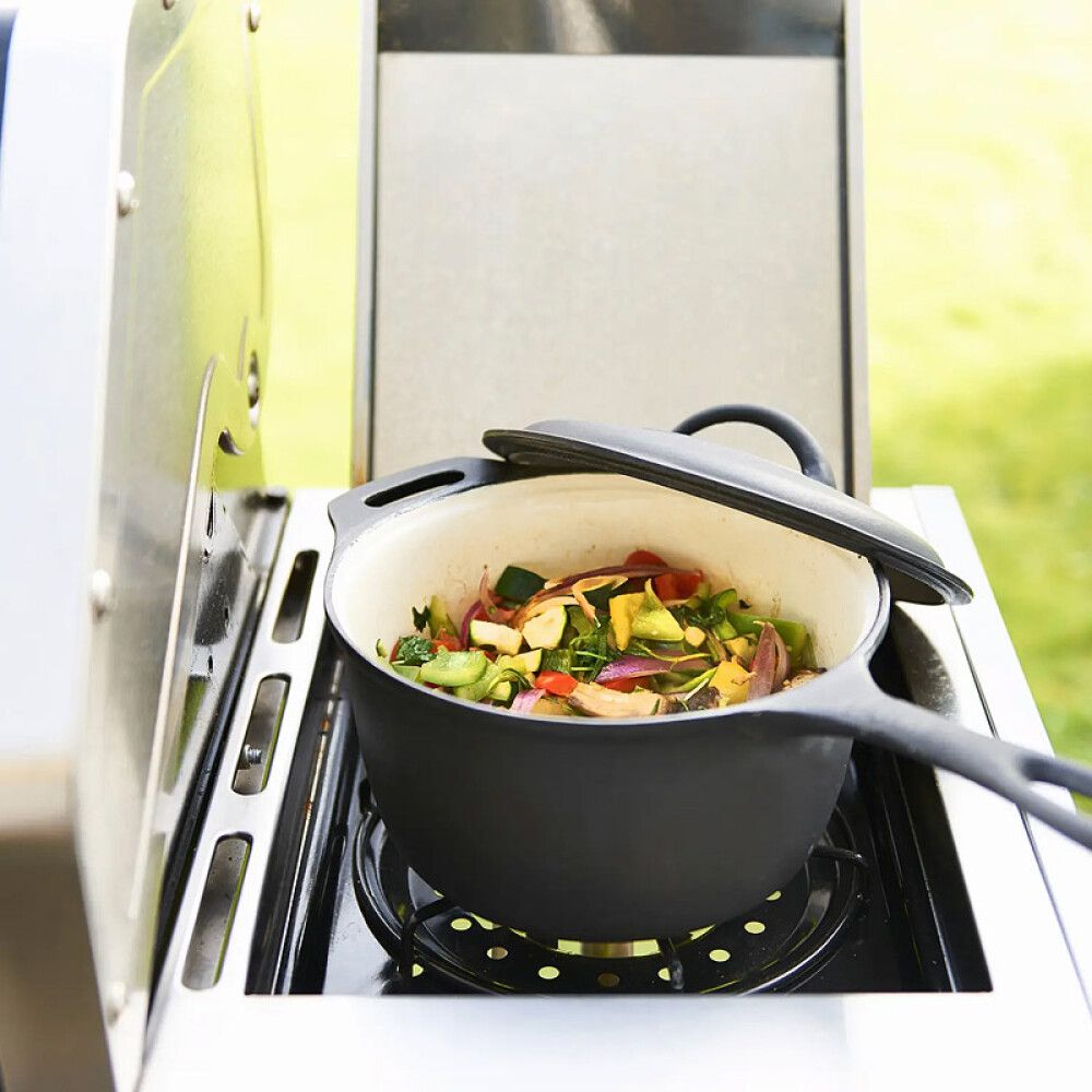 Steypujárns- pottur og panna Bon-fire