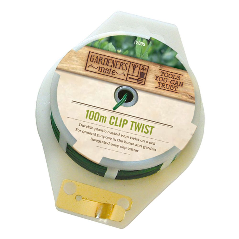 Plöntuvír plasthúðaður með hníf 100m