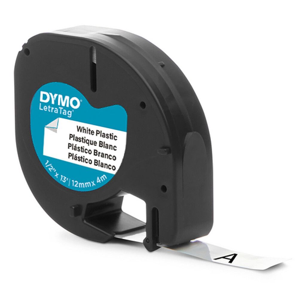 Límmiði plast fyrir LetraTag DYMO 12 mm