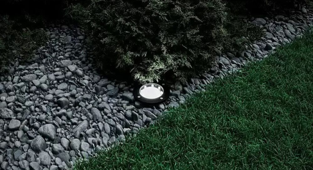 Garðljós LED sólarsellu 4 stk svört