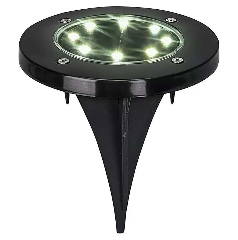 Garðljós LED sólarsellu 4 stk svört