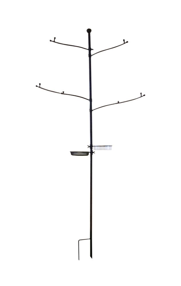 Fuglafóðrari svartur 247cm Garden Life