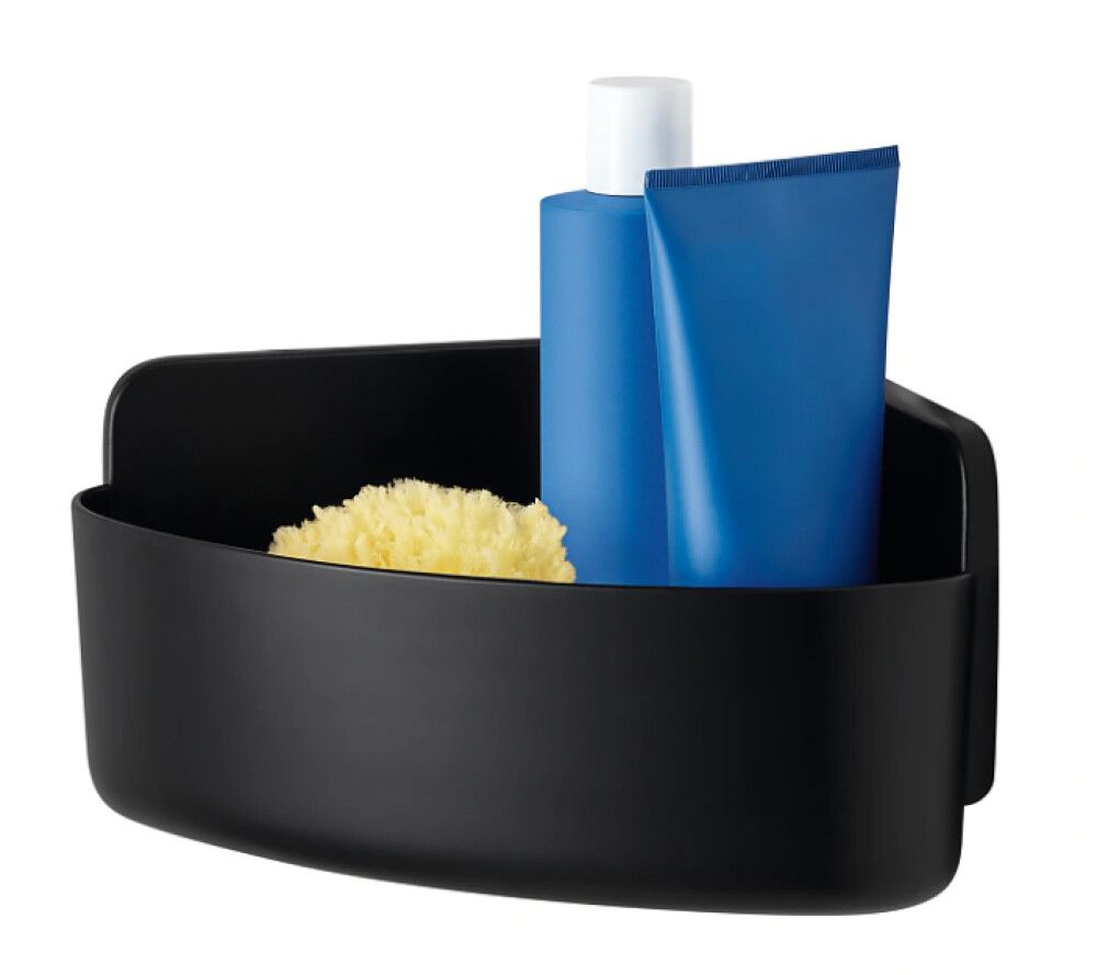 Sturtukarfa í horn Tesa Lavaa 20x20x13cm svört