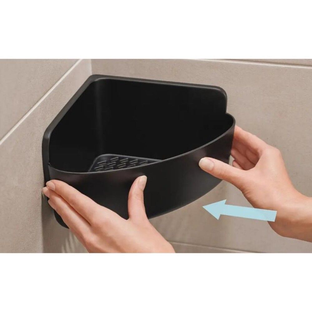 Sturtukarfa í horn Tesa Lavaa 20x20x13cm svört