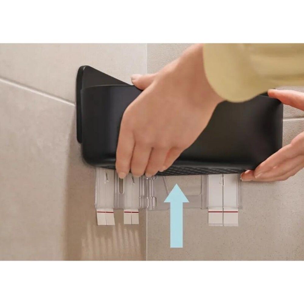 Sturtukarfa í horn Tesa Lavaa 20x20x13cm svört