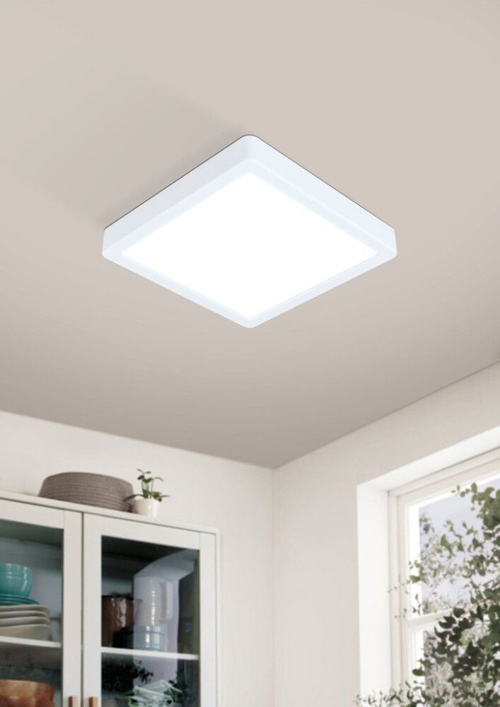 Loftljós LED dimmanlegt Connect.Z Turcona-Z 21x21 cm hvítt