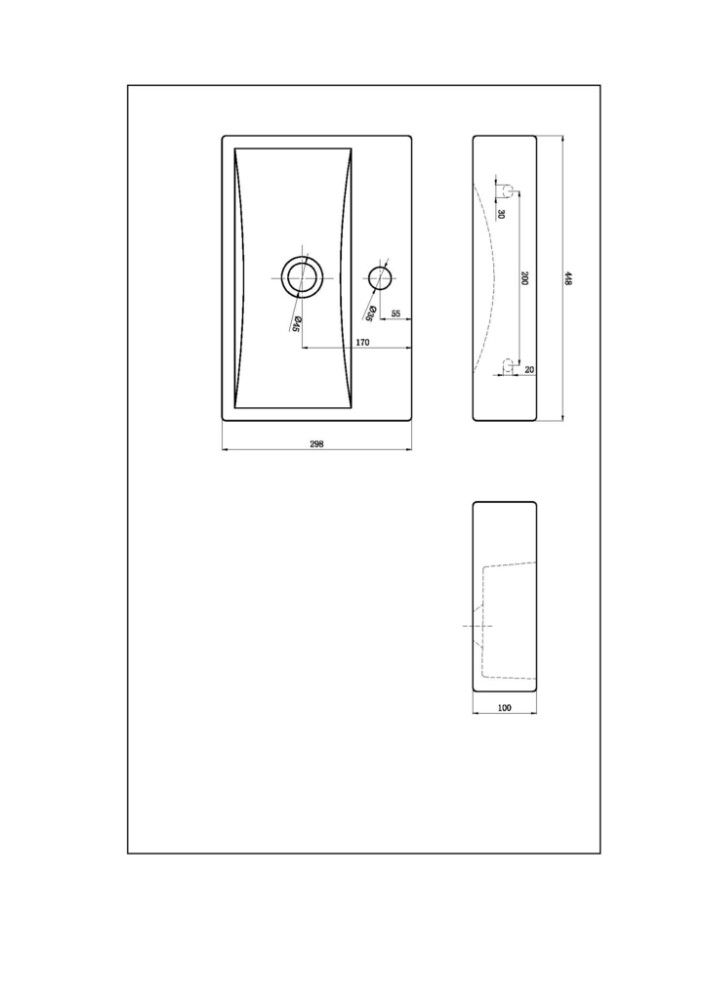 Handlaug 45x40 cm Camargue Adelaide