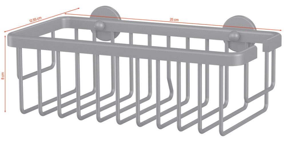 Sturtukarfa Tesa Moon 9,2x25x12,5cm svört