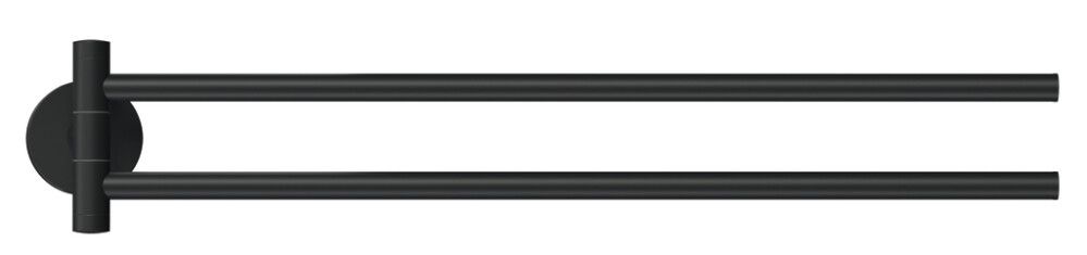 Handklæðaslá 2 armar Tesa Moon svört