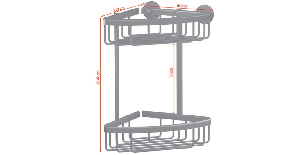 Sturtuhilla í horn tvöföld Tesa Aluxx svört