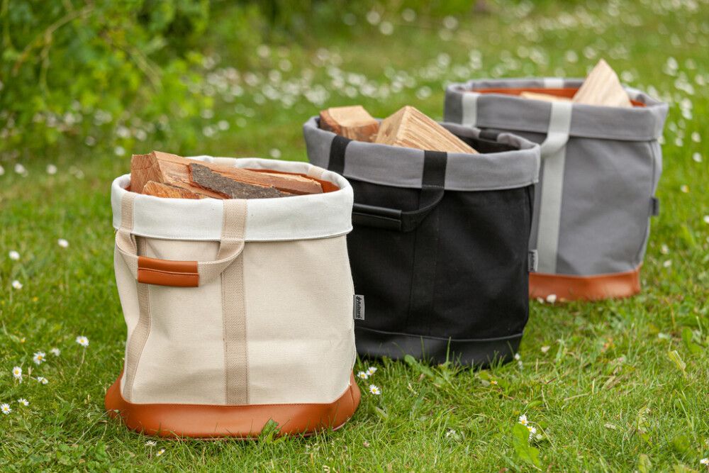 Viðarkarfa Ø35 cm Aduro drapplituð 