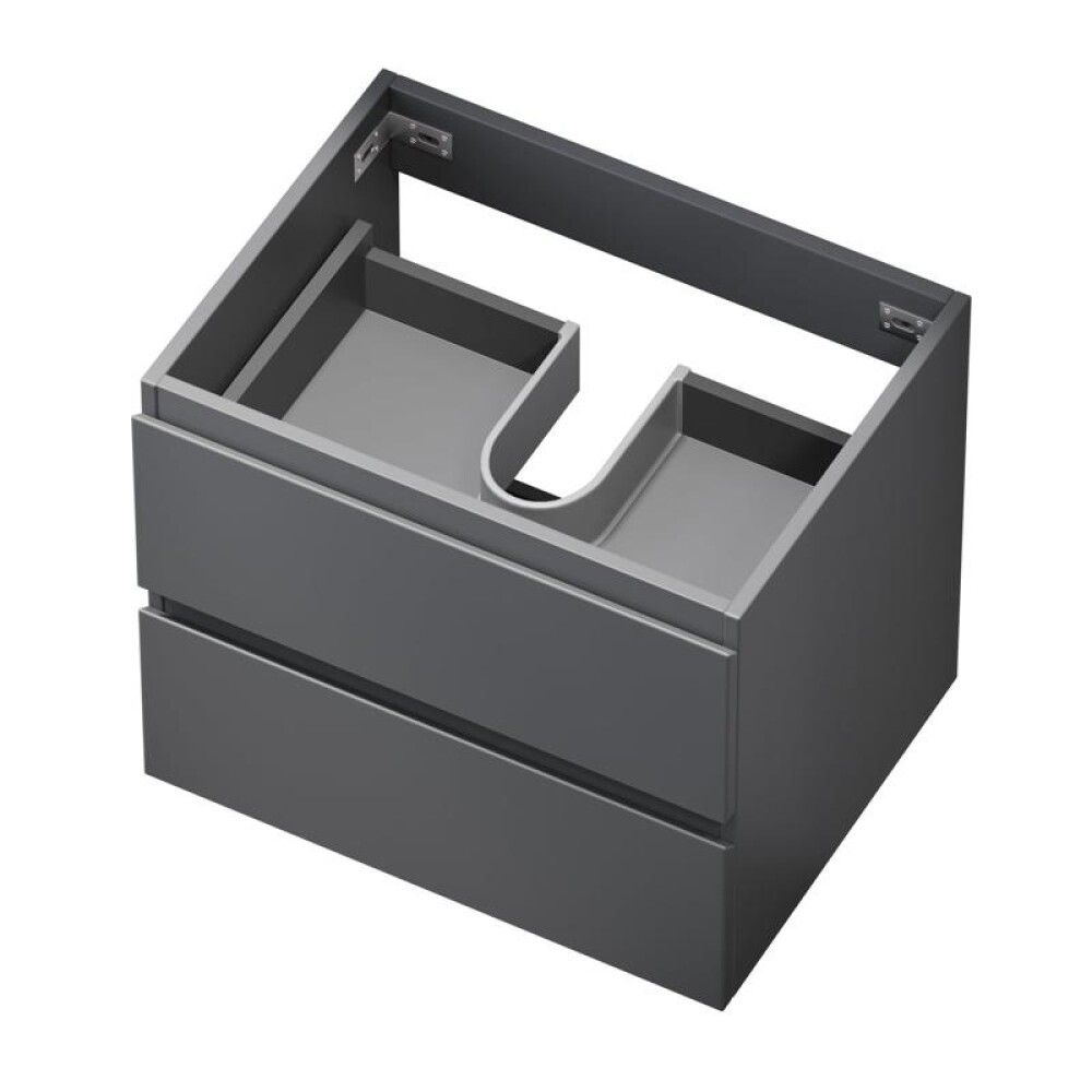 Baðinnrétting með handlaug grá 60 cm Camden Integrated